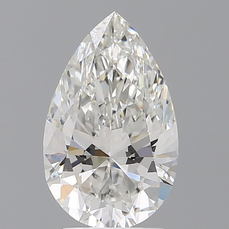 2.58 Carat Pear Shaped, Ideal Cut, E Color, VVS2 Clarity, IGI Certified Lab Grown Diamond