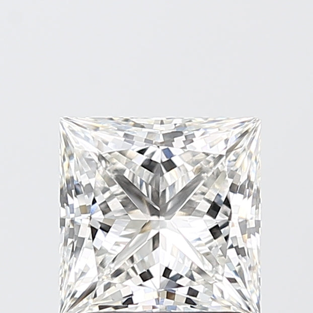 2.09 Carat Princess Shaped, Ideal Cut, F Color, VVS2 Clarity, IGI Certified Lab Grown Diamond