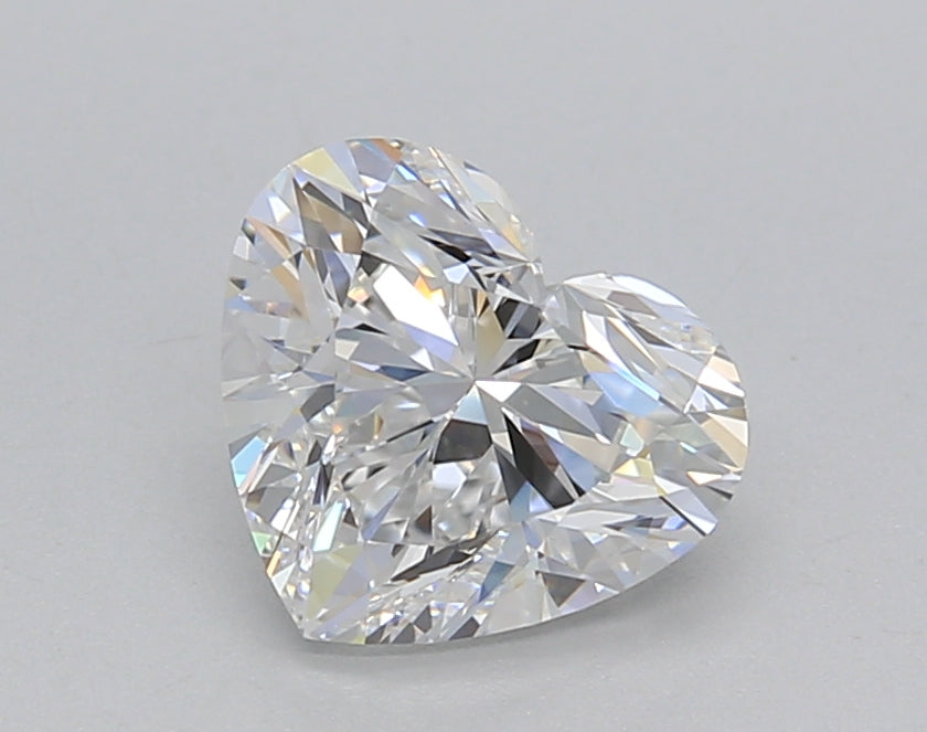 1.51 Carat Heart Shaped, Very Good Cut, D Color, VVS1 Clarity, IGI Certified Lab Grown Diamond