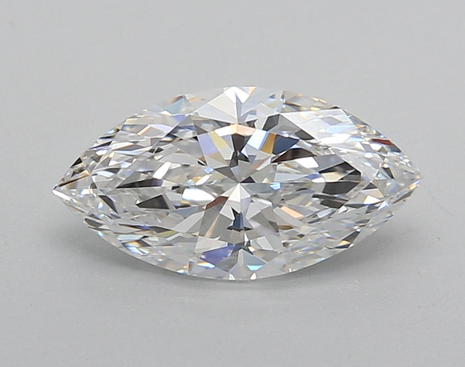 1.52 Carat Marquise Shaped, Excellent Cut, D Color, VVS2 Clarity, IGI Certified Lab Grown Diamond