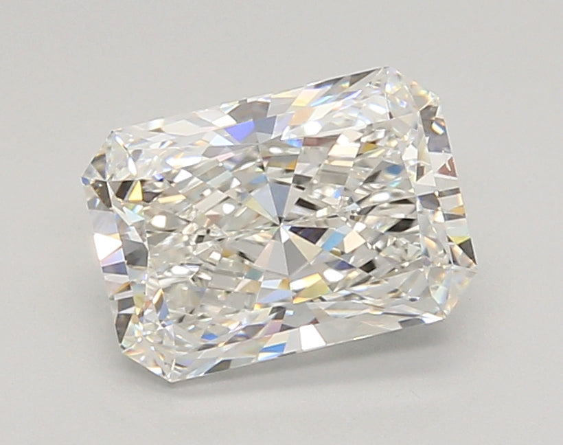 2.05 Carat Radiant Shaped, Ideal Cut, E Color, VVS2 Clarity, IGI Certified Lab Grown Diamond