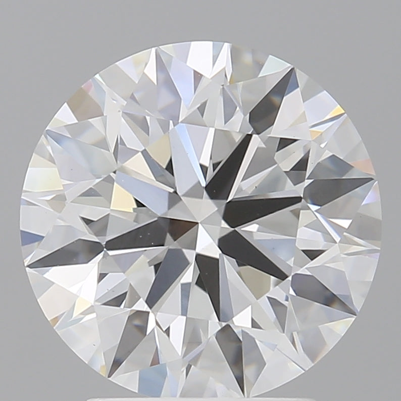 3.09 Carat Round Shaped, Ideal Cut, F Color, VVS2 Clarity, IGI Certified Lab Grown Diamond