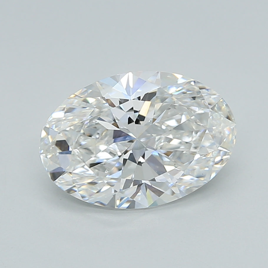 2.04 Carat Oval Shaped, Ideal Cut, E Color, VS1 Clarity, IGI Certified Lab Grown Diamond