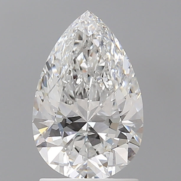 1.59 Carat Pear Shaped, Ideal Cut, E Color, VVS2 Clarity, IGI Certified Lab Grown Diamond