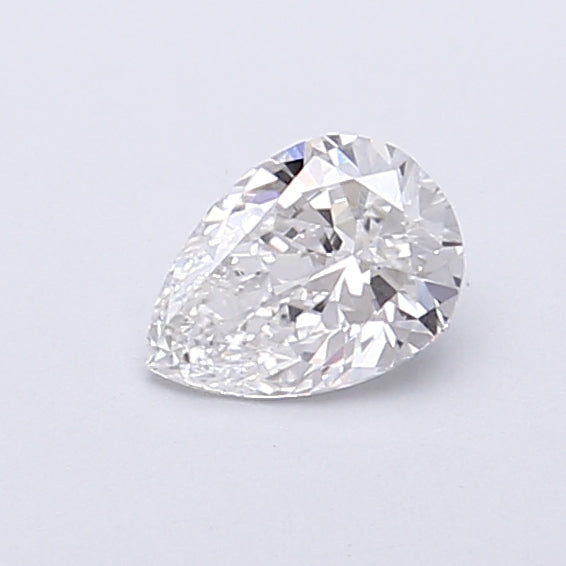 0.39 Carat Pear Shaped, Very Good Cut, D Color, VVS2 Clarity, IGI Certified Lab Grown Diamond