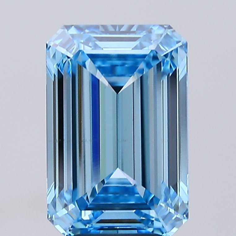 5.02 Carat Emerald Shaped, Ideal Cut, VS2 Clarity, IGI Certified Lab Grown Diamond