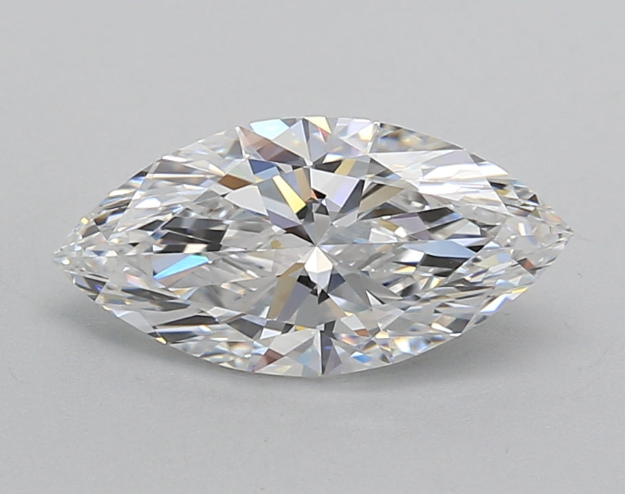 1.52 Carat Marquise Shaped, Excellent Cut, D Color, VVS2 Clarity, IGI Certified Lab Grown Diamond