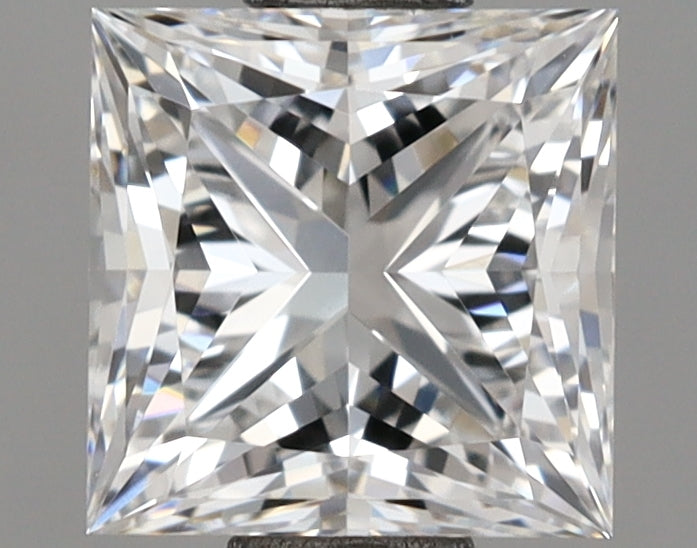 1.12 Carat Princess Shaped, Ideal Cut, D Color, VVS1 Clarity, IGI Certified Lab Grown Diamond