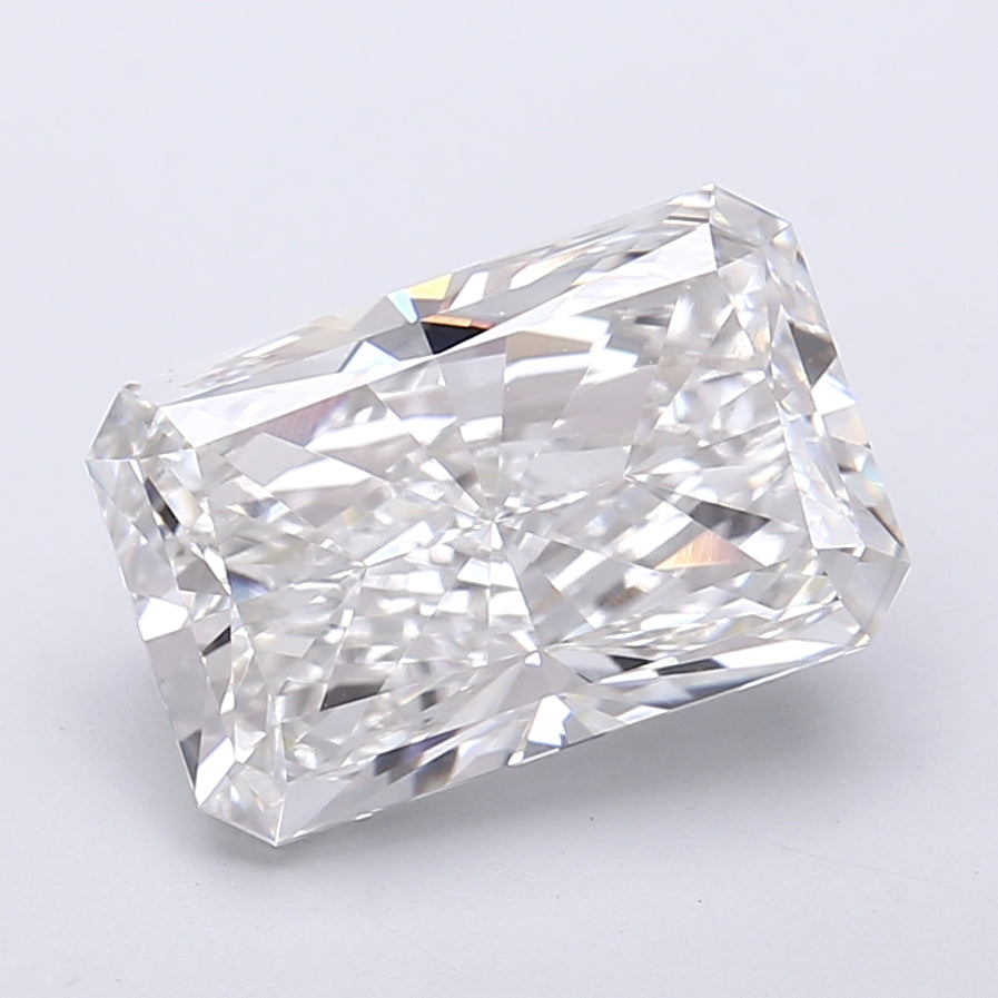 4.18 Carat Radiant Shaped, Very Good Cut, E Color, VVS2 Clarity, IGI Certified Lab Grown Diamond