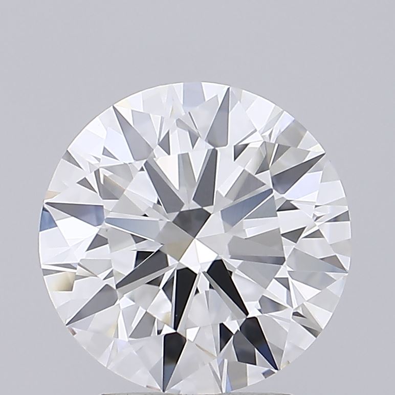 3.04 Carat Round Shaped, Ideal Cut, F Color, VVS2 Clarity, IGI Certified Lab Grown Diamond
