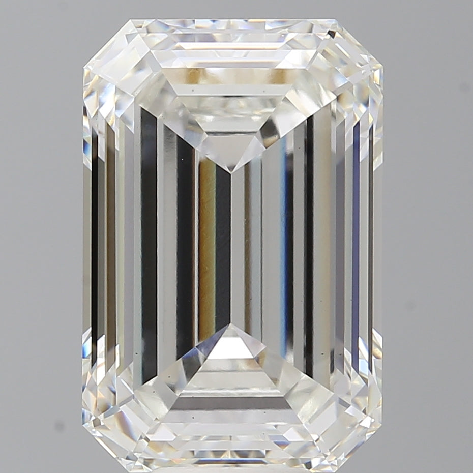 11.08 Carat Emerald Shaped, Ideal Cut, F Color, VS1 Clarity, IGI Certified Lab Grown Diamond