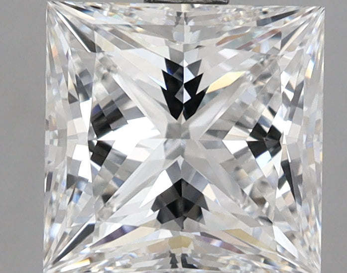 2.53 Carat Princess Shaped, Ideal Cut, E Color, VVS2 Clarity, IGI Certified Lab Grown Diamond