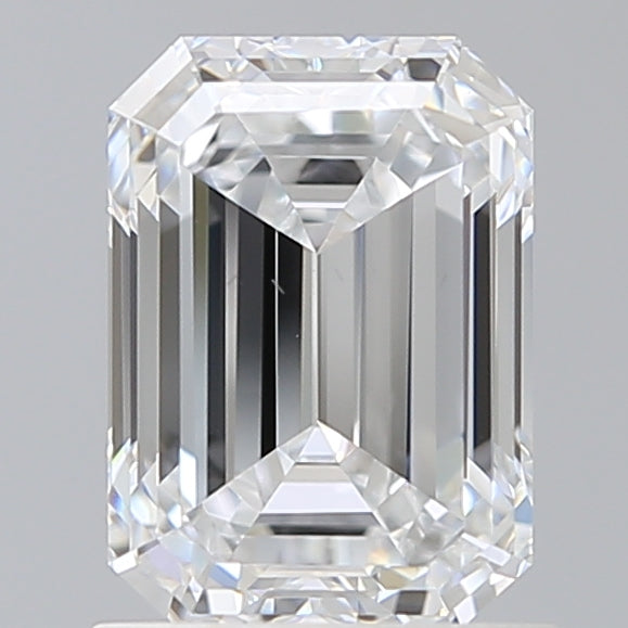 1.54 Carat Emerald Shaped, Ideal Cut, D Color, VS1 Clarity, IGI Certified Lab Grown Diamond