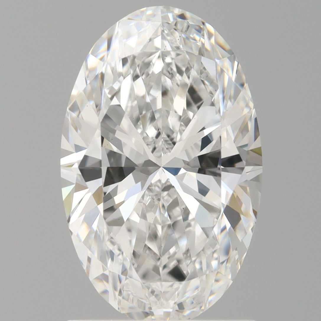 1.57 Carat Oval Shaped, Ideal Cut, E Color, VS1 Clarity, IGI Certified Lab Grown Diamond
