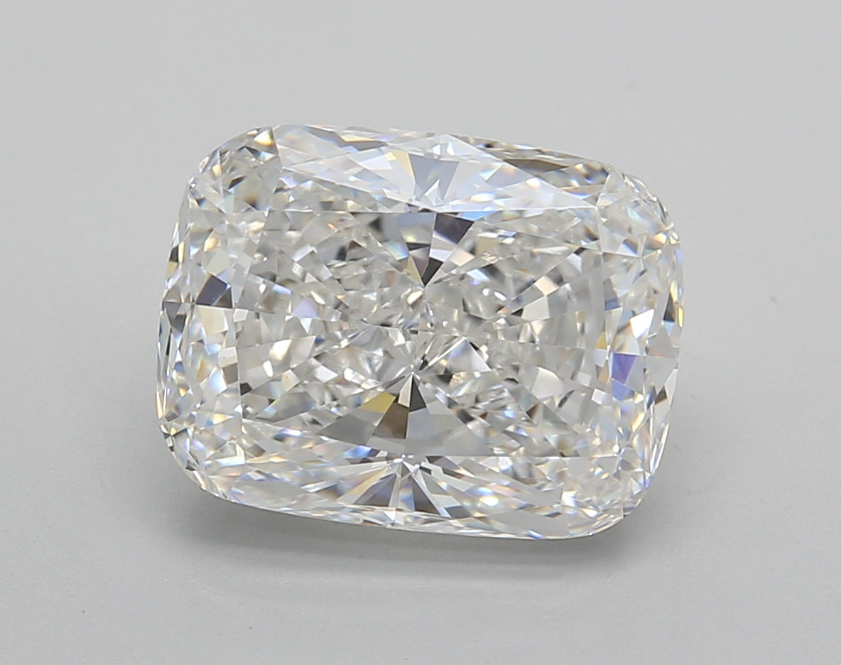 5.00 Carat Elongated Cushion Shaped, Excellent Cut, E Color, VVS2 Clarity, IGI Certified Lab Grown Diamond