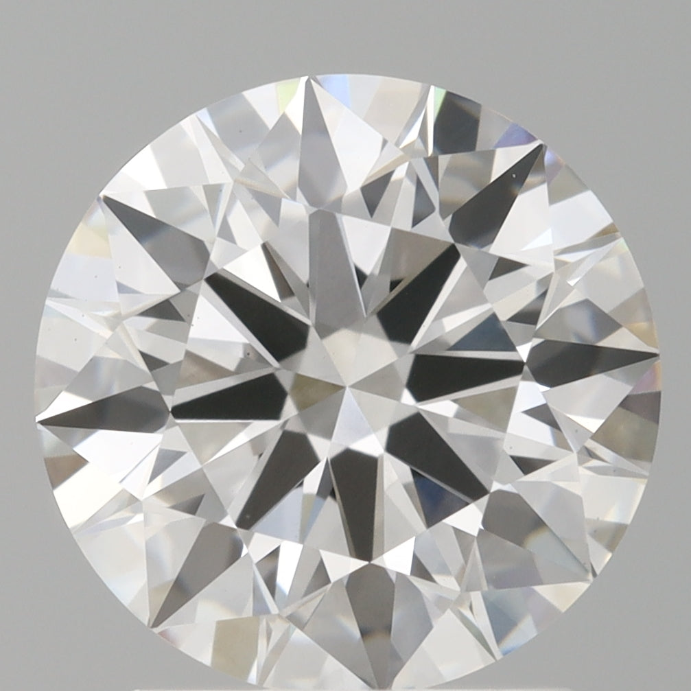2.10 Carat Round Shaped, Ideal Cut, F Color, VVS2 Clarity, IGI Certified Lab Grown Diamond