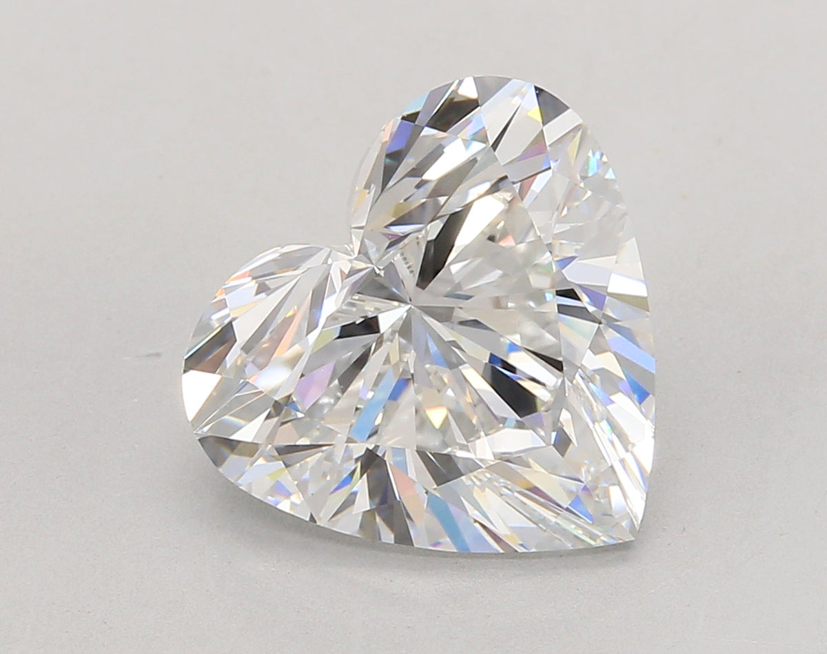 5.86 Carat Heart Shaped, Ideal Cut, E Color, VVS2 Clarity, IGI Certified Lab Grown Diamond