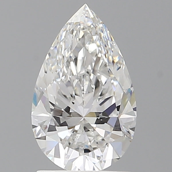 1.56 Carat Pear Shaped, Ideal Cut, E Color, VVS2 Clarity, IGI Certified Lab Grown Diamond