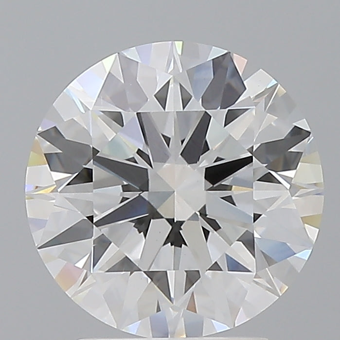 3.05 Carat Round Shaped, Ideal Cut, E Color, VVS2 Clarity, IGI Certified Lab Grown Diamond