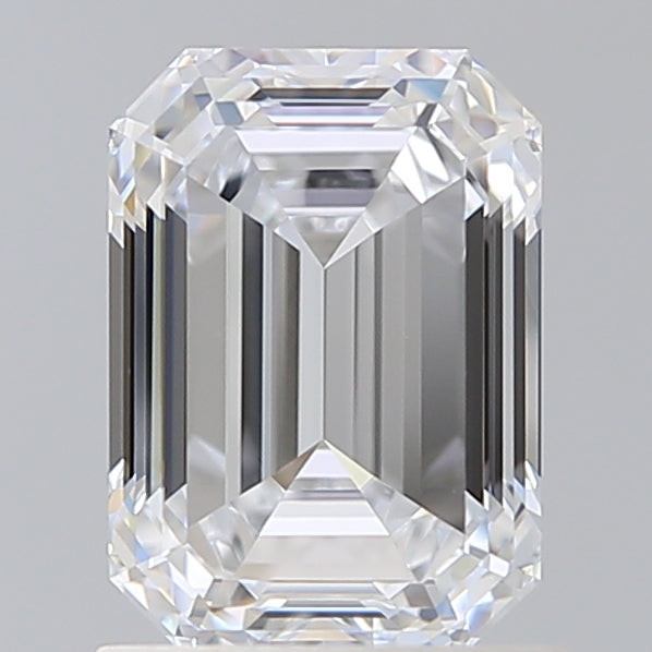 1.54 Carat Emerald Shaped, Ideal Cut, E Color, VVS2 Clarity, IGI Certified Lab Grown Diamond