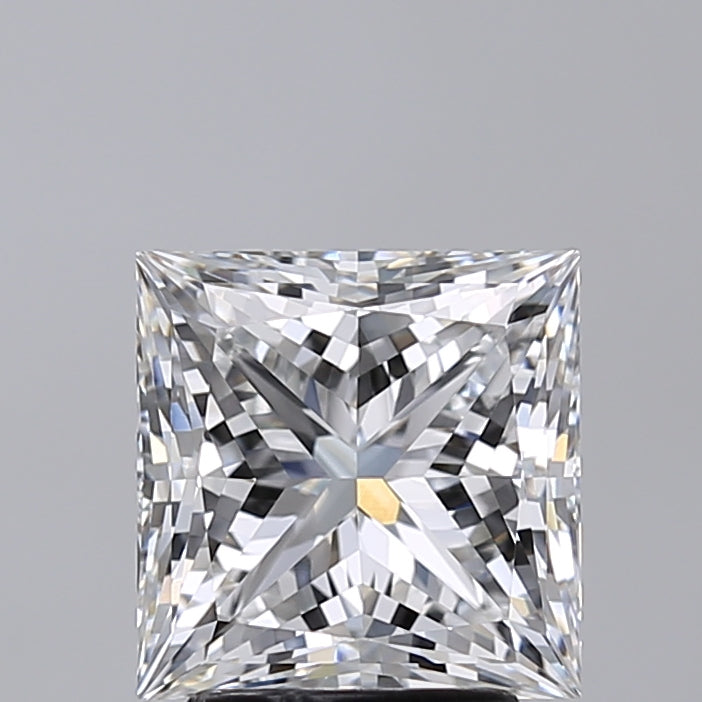 3.02 Carat Princess Shaped, Excellent Cut, E Color, VVS2 Clarity, IGI Certified Lab Grown Diamond