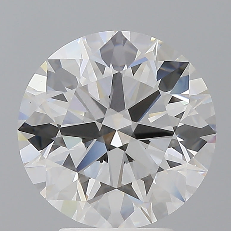 4.01 Carat Round Shaped, Ideal Cut, E Color, VVS2 Clarity, IGI Certified Lab Grown Diamond