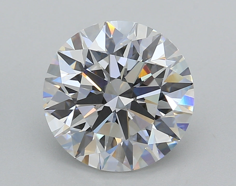 3.02 Carat Round Shaped, Excellent Cut, D Color, VVS2 Clarity, IGI Certified Lab Grown Diamond