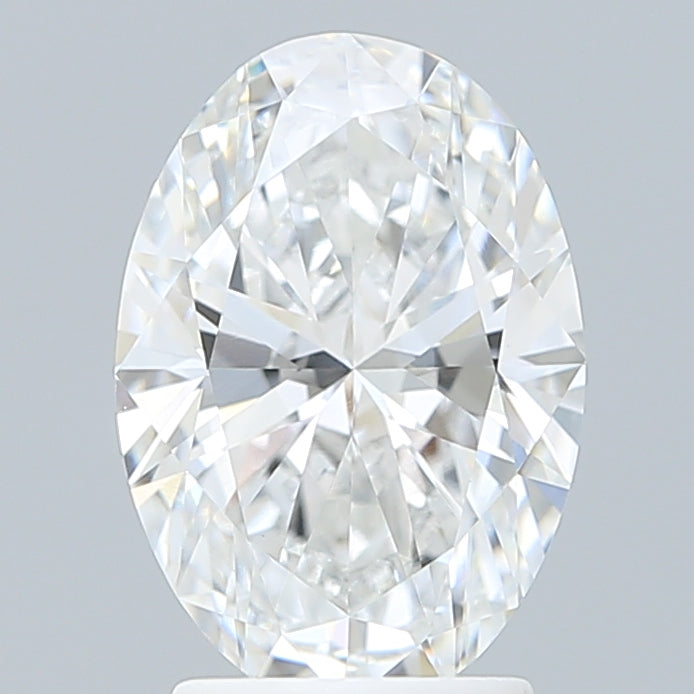 2.56 Carat Oval Shaped, Ideal Cut, E Color, VVS2 Clarity, IGI Certified Lab Grown Diamond