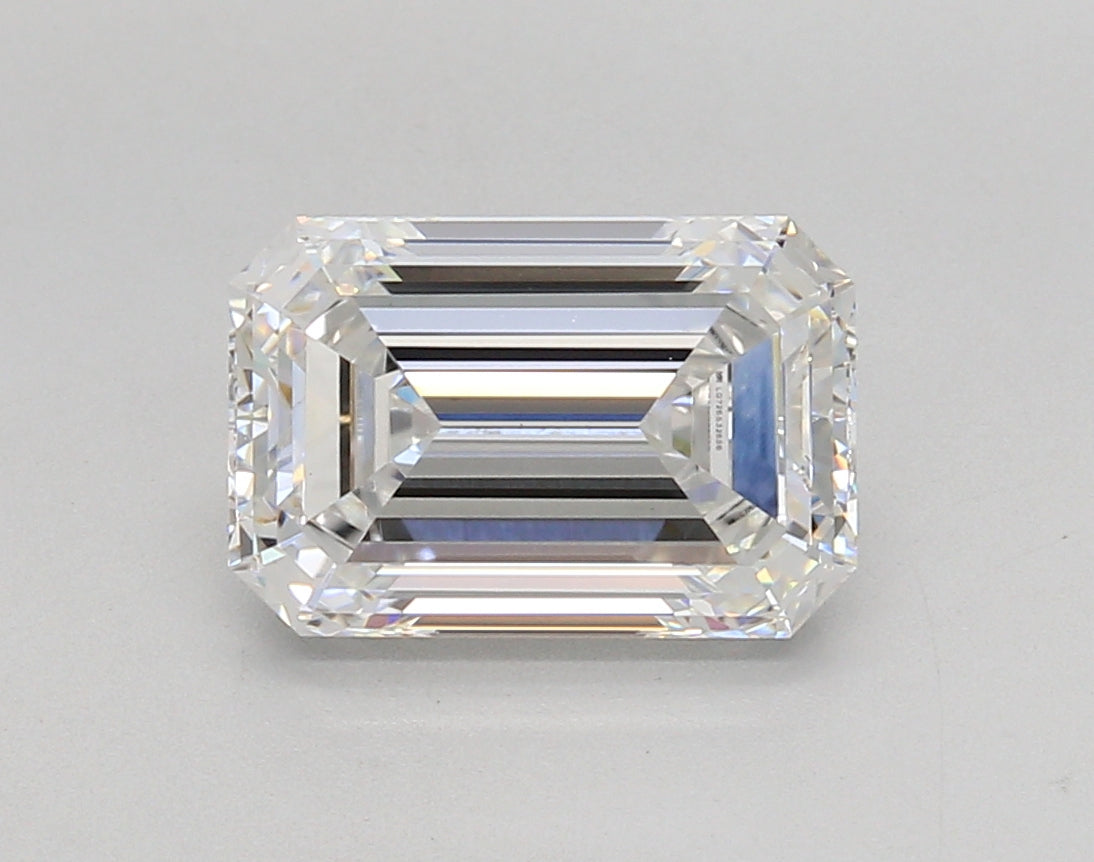 2.83 Carat Emerald Shaped, Ideal Cut, F Color, VS1 Clarity, IGI Certified Lab Grown Diamond