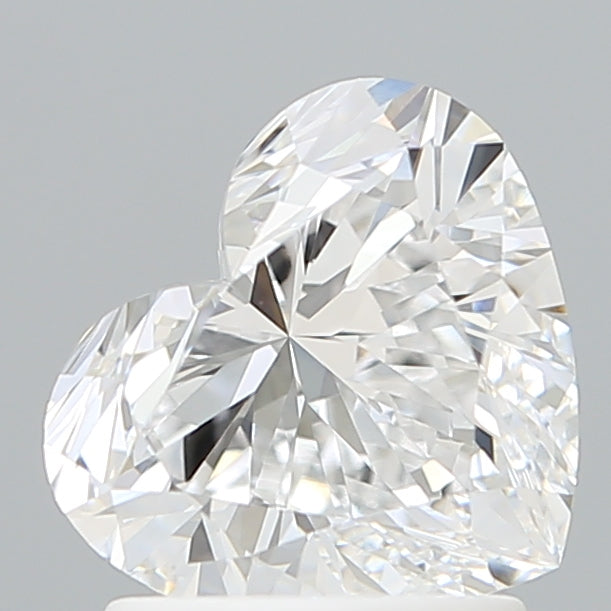 1.67 Carat Heart Shaped, Ideal Cut, D Color, VVS2 Clarity, IGI Certified Lab Grown Diamond