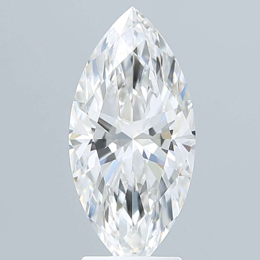 3.10 Carat Marquise Shaped, Ideal Cut, F Color, VVS2 Clarity, IGI Certified Lab Grown Diamond