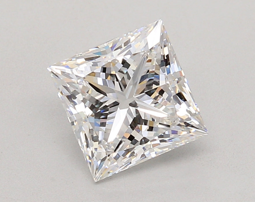 2.07 Carat Princess Shaped, Ideal Cut, E Color, VVS2 Clarity, IGI Certified Lab Grown Diamond