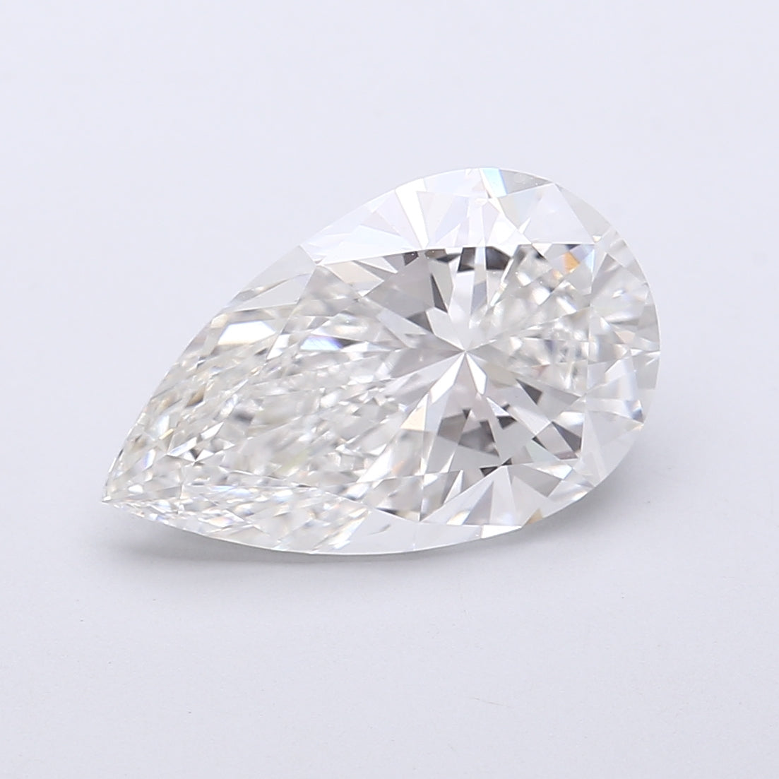 4.25 Carat Pear Shaped, Very Good Cut, E Color, VVS2 Clarity, IGI Certified Lab Grown Diamond