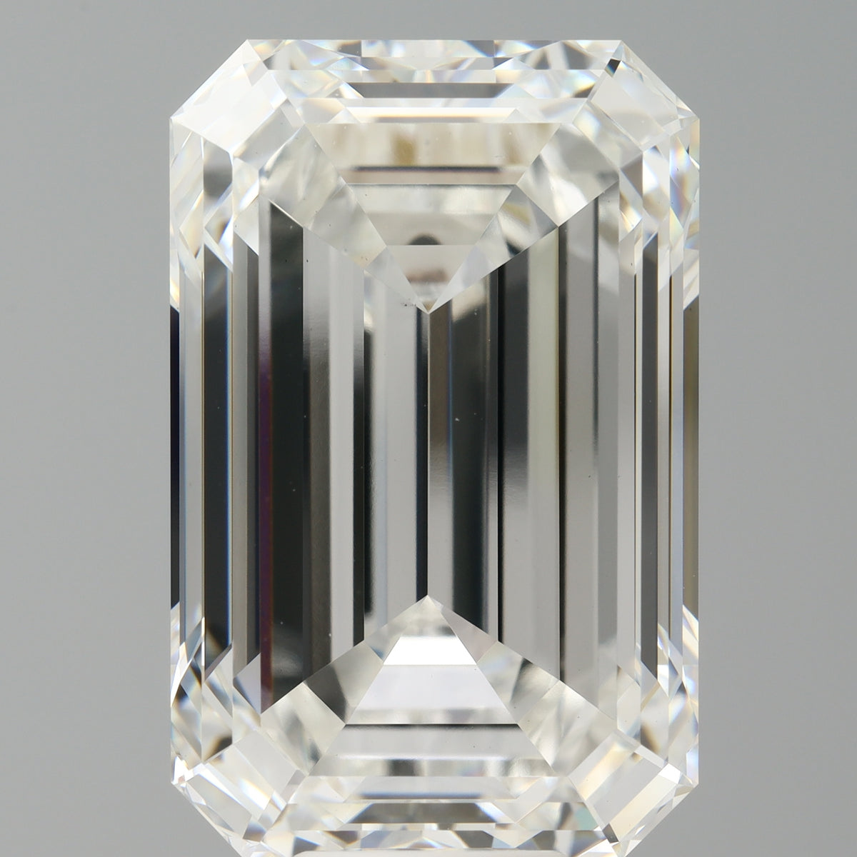 14.06 Carat Emerald Shaped, Ideal Cut, F Color, VVS2 Clarity, IGI Certified Lab Grown Diamond