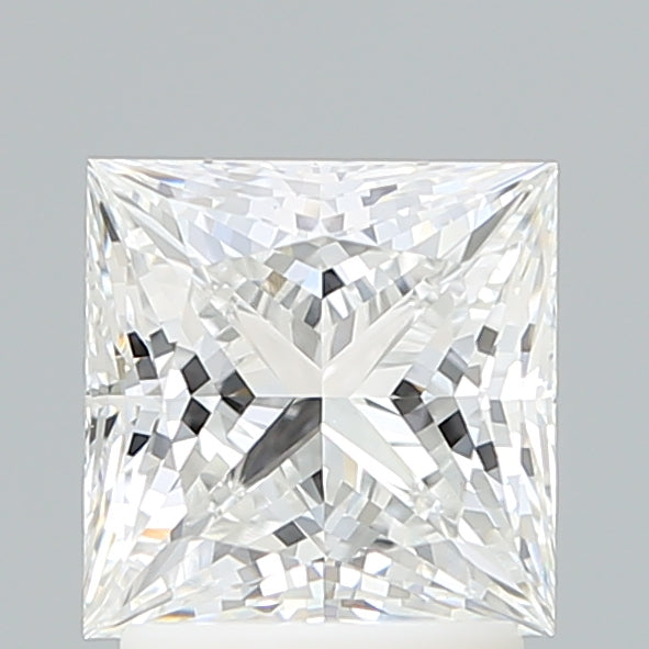 2.08 Carat Princess Shaped, Ideal Cut, E Color, VVS2 Clarity, IGI Certified Lab Grown Diamond