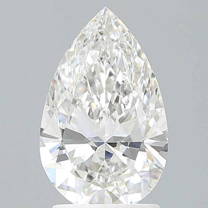 2.01 Carat Pear Shaped, Ideal Cut, F Color, VVS1 Clarity, IGI Certified Lab Grown Diamond