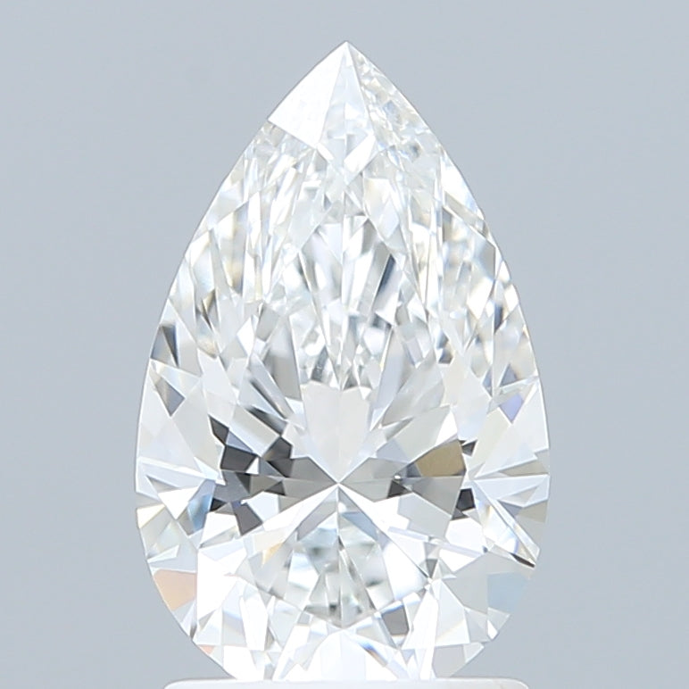 1.71 Carat Pear Shaped, Ideal Cut, E Color, VVS1 Clarity, IGI Certified Lab Grown Diamond