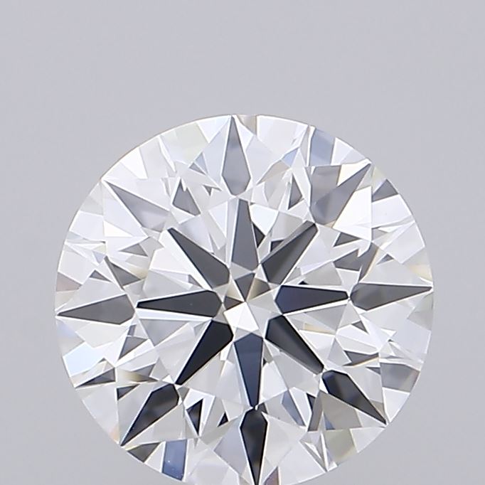 2.08 Carat Round Shaped, Ideal Cut, D Color, FL Clarity, IGI Certified Lab Grown Diamond