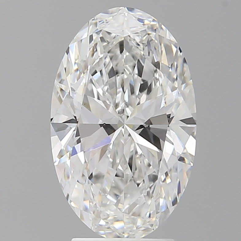 3.58 Carat Oval Shaped, Ideal Cut, E Color, VVS2 Clarity, IGI Certified Lab Grown Diamond
