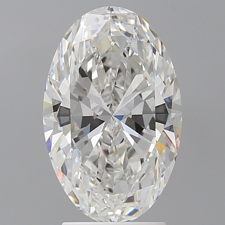 3.03 Carat Oval Shaped, Ideal Cut, F Color, VVS2 Clarity, IGI Certified Lab Grown Diamond
