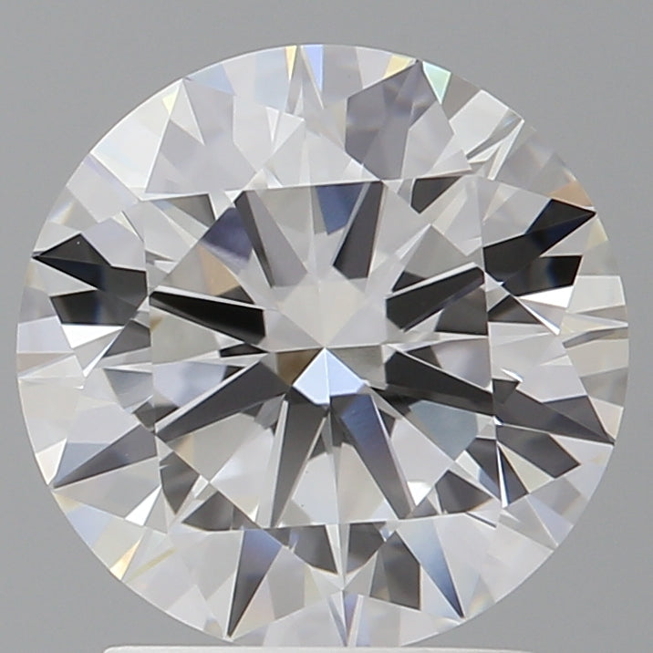 2.07 Carat Round Shaped, Ideal Cut, E Color, VVS2 Clarity, IGI Certified Lab Grown Diamond