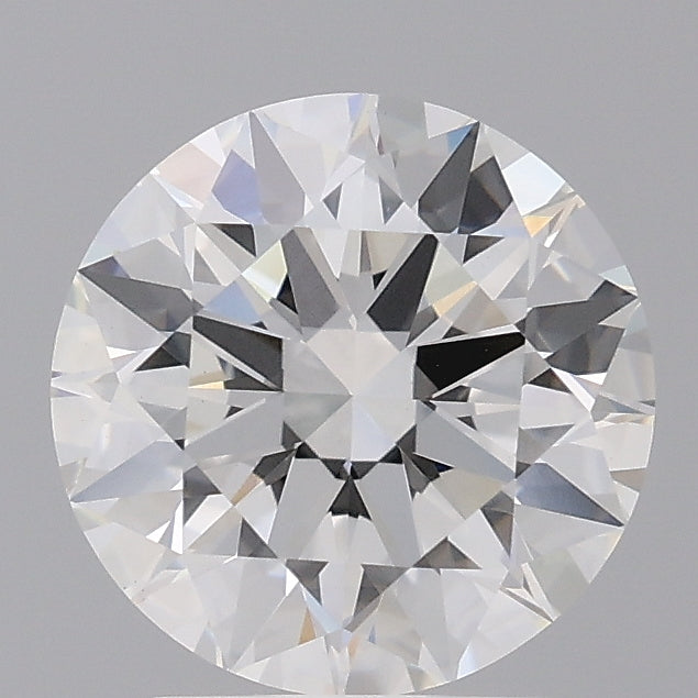 2.54 Carat Round Shaped, Ideal Cut, E Color, VVS2 Clarity, IGI Certified Lab Grown Diamond