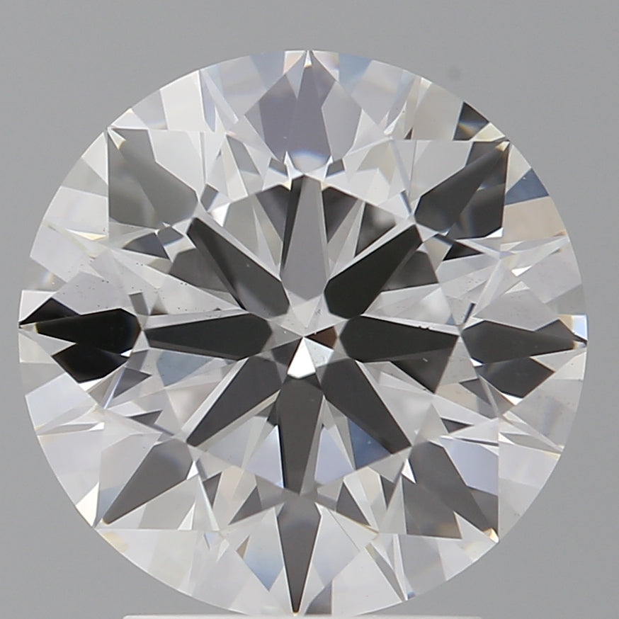 3.04 Carat Round Shaped, Ideal Cut, E Color, VS2 Clarity, IGI Certified Lab Grown Diamond