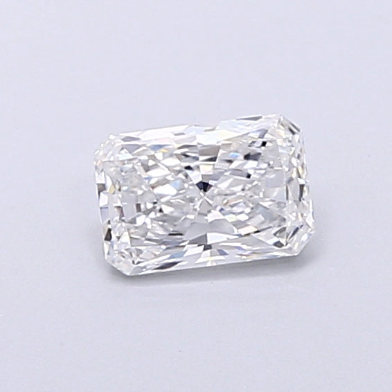 0.46 Carat Radiant Shaped, Very Good Cut, D Color, VVS1 Clarity, IGI Certified Lab Grown Diamond
