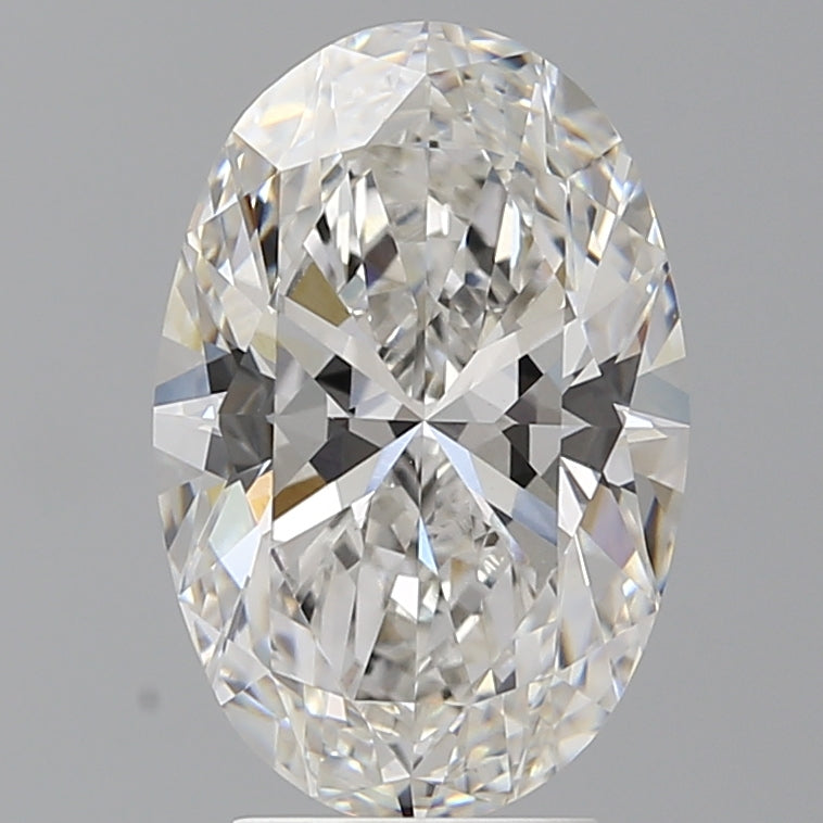4.01 Carat Oval Shaped, Ideal Cut, F Color, VVS2 Clarity, IGI Certified Lab Grown Diamond