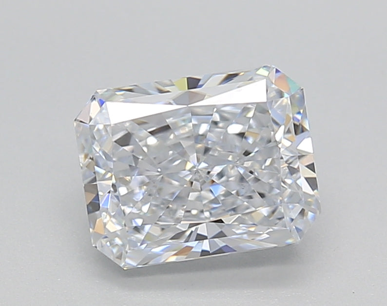 1.47 Carat Radiant Shaped, Ideal Cut, E Color, VS1 Clarity, IGI Certified Lab Grown Diamond