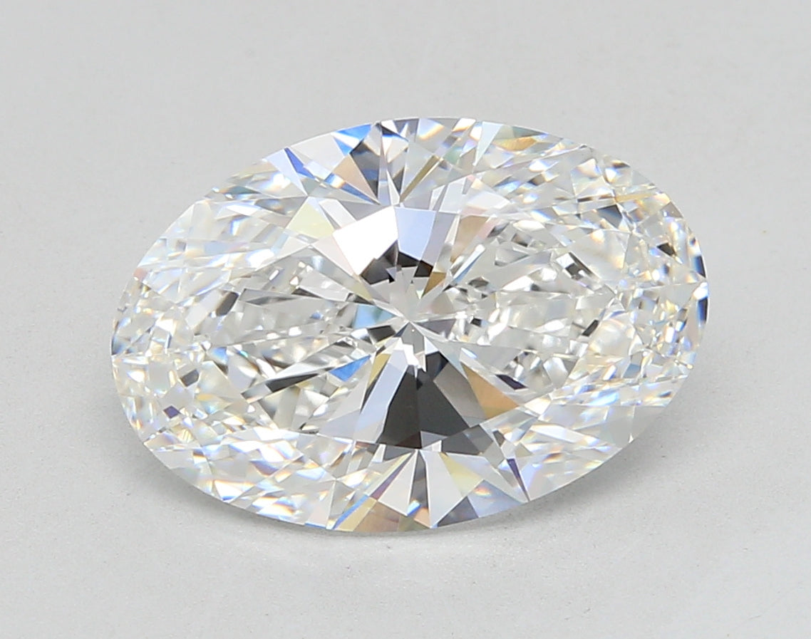 5.02 Carat Oval Shaped, Ideal Cut, E Color, VVS2 Clarity, IGI Certified Lab Grown Diamond