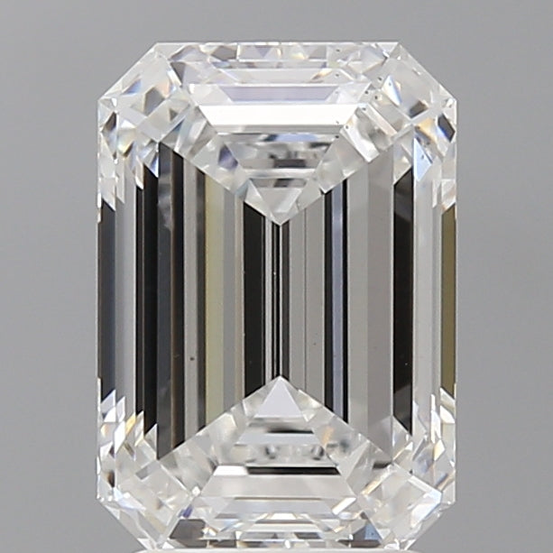 3.09 Carat Emerald Shaped, Ideal Cut, D Color, VS2 Clarity, IGI Certified Lab Grown Diamond