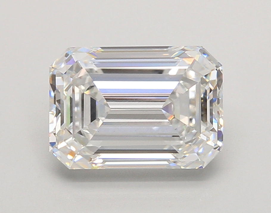 3.04 Carat Emerald Shaped, Ideal Cut, D Color, VS1 Clarity, IGI Certified Lab Grown Diamond