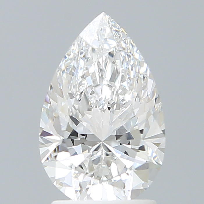 2.10 Carat Pear Shaped, Excellent Cut, D Color, VVS2 Clarity, IGI Certified Lab Grown Diamond